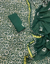 Block Print Elegant Cotton Suit Set - Yanchi